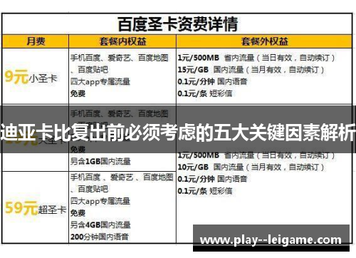 迪亚卡比复出前必须考虑的五大关键因素解析